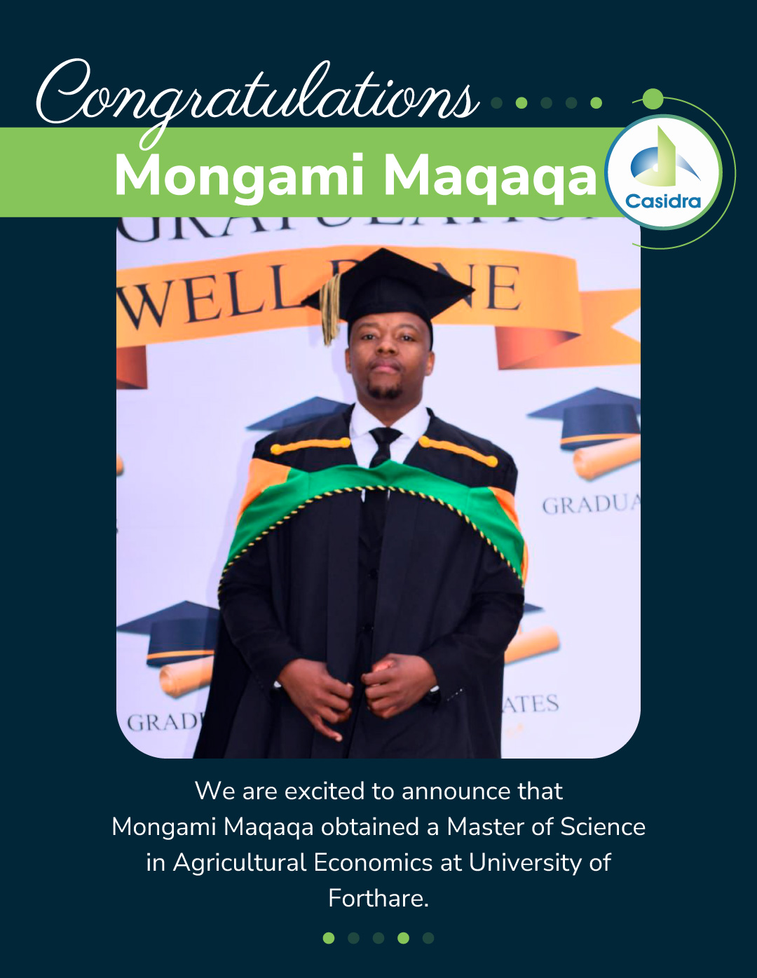 Casidra Congrats Mongami
